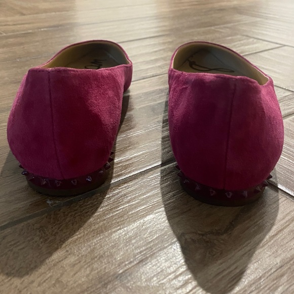 Sam Edelman Reyanne Pink Suede Flats Studded - Picture 4 of 10